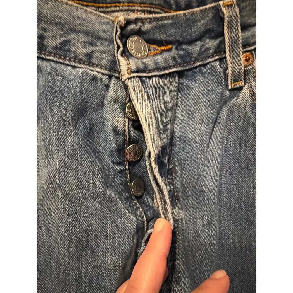 ⭐️ Men’s Levi’s 501 Buttonfly Straight Leg Jeans Size 38X30 Classic Everyday